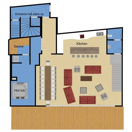 Arktic - Catered - Sleeps 14 샬레